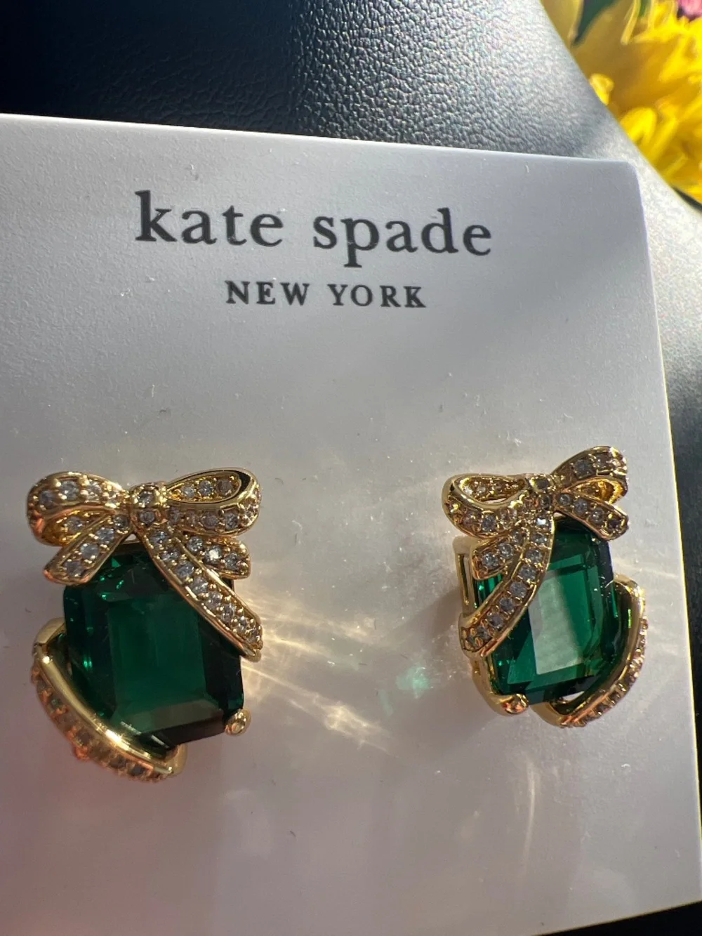 Kate Spade Pave’ Present Stud Earrings